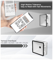 A EM1730 Embedded Qr Cmos Kiosk Gate Code 128 bar Montaje fijo UART Puerto serie Módulo de escaneo de Código de venta