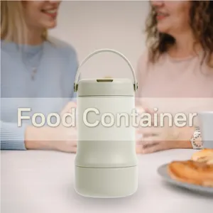 Vente en gros Boîte à lunch sous vide Bocaux alimentaires isolés en acier inoxydable à double paroi Conteneur de stockage Thermique sous vide avec cuillère