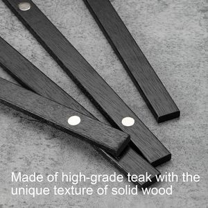 Cadre de cintre magnétique Yukmin <span class=keywords><strong>en</strong></span> bois de teck pour affiches, impressions, photos, photos, cartes, rouleaux et œuvres d'art sur toile - Product Image 2