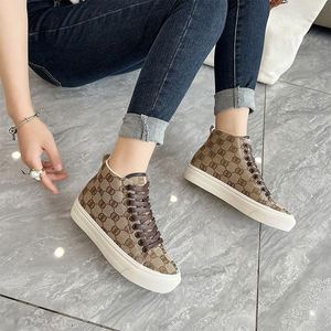 Factory Direct Wholesale Lace up Sneakers for Women <b>Canvas</b> Sneakers for Women High Top Brand Designer Sneakers - Product Image 3