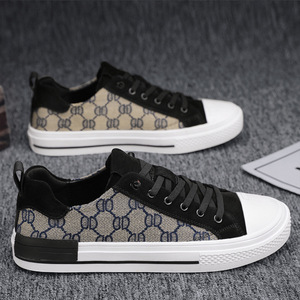 2026 Men's <b>Canvas</b> Shoes, Wear-resistant Anti-slip Sneakers Korean Style Casual All-match Low Top Shoes - Product Image 1