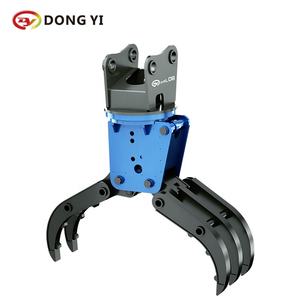 DONGYI 18-24Tons utilisé pelle forestière piles en bois grattoir à bûches 360 rotatif hydraulique grappin 3300mm ouverture de la mâchoire - Product Image 1