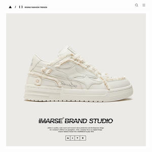 Chaussures de sport décontractées de luxe pour hommes, chaussures en toile respirantes style automne/hiver, chaussures de skate à semelle épaisse - Product Image 5