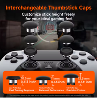 Manette TMR CHARM FOCUS, compatible avec la manette PS5/DS5 Elite, anti-drift, électromagnétique, simulation 3D, stick analogique TMR pour jeux