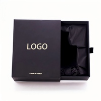 Boîte à parfum avec tiroir et ruban de tirage, emballage cadeau personnalisé avec logo