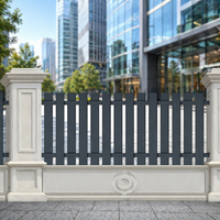 Clôture verticale minimaliste moderne en aluminium blanc de haute qualité pour villa, hôtel, balcon, escalier et installation DIY