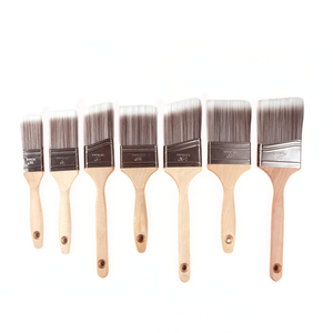MSN - Juego de Brochas de Pintura para Pared de Alta Calidad con Mango de Madera de 4 Pulgadas, 100% Filamento SRT, Virola de Acero Inoxidable, Naturales, 1 Año de Garantía - Product Image 2