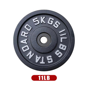 2024 Wholesale Hot Sales Gym Equipment Barbell Black Rubber Bumper Plates Weight Plates Bumper Plate Set Lbs - Product Image 6