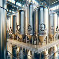 Fermenteur conique à double paroi haute pression de 10 000 litres (10 m3, 100 HL)