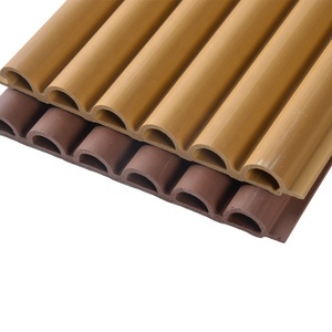 Innendekoration Moderne Wasserdichte WPC-Wandpaneele Halbkreisförmige Hohllamellen Gewellte Gitterplatten PVC Gebogene Platten für den Haushalt - Product Image 5