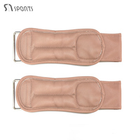 En gros, Poids de cheville réglables en cuir double face avec logo personnalisé pour l'entraînement de force des bras et des jambes, remplissage sable de fer