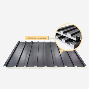 Tejas de aleación de aluminio Great Wall instaladas en el techo, lámina de techo <span class=keywords><strong>tipo</strong></span> sándwich de aluminio, paneles de techo de aluminio con junta vertical. - Product Image 6