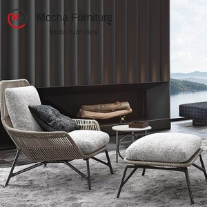 <span class=keywords><strong>Chaise</strong></span> 3 places pliable haut de gamme <span class=keywords><strong>en</strong></span> <span class=keywords><strong>rotin</strong></span> <span class=keywords><strong>tressé</strong></span>, design moderne, durable et imperméable pour hôtels et jardins - Product Image 2