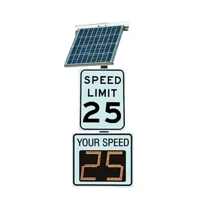 Your Speed Traffic Rodar Speed Measurement Feedback Sign Solar Powered Rader Speed Detector Warning Detect Electric Sign Smile