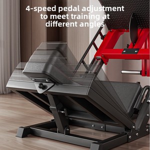 <span class=keywords><strong>Appareil</strong></span> d'entraînement des <span class=keywords><strong>jambes</strong></span> multifonctionnel, pédale inversée et hack squat tout-en-un, machine de fitness à domicile - Product Image 5