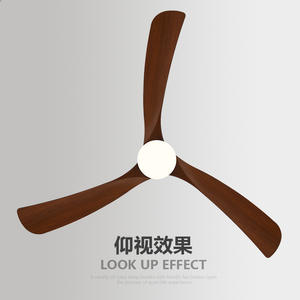 北欧レストランシーリングファンランプ、ホームリビングルームヴィンテージ、アメリカンレトロローフロアシャンデリア - Product Image 2