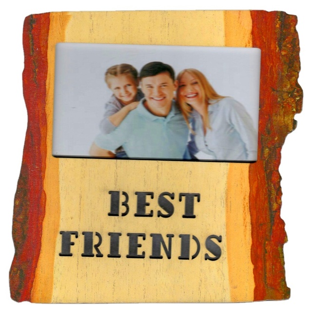 Wholesale Custom 3D Bamboo MDF Wooden Photo Frames with Custom Logo Size Options Wood Color Decorative Wall Signs