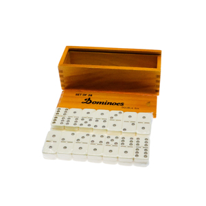 Dominó Doble Seis con Estuche de Madera de Marfil de la Marca JUXING (Modelo D6-5210D) (Juego de 28) - Product Image 6
