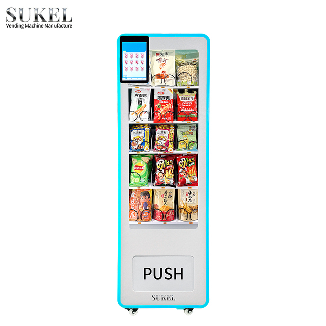 Compact Mini Vending Machine for Cosmetics,Lipsticks,Snacks,Tissues,Creative Gifts,Multilingual,QR & Credit Card Payment