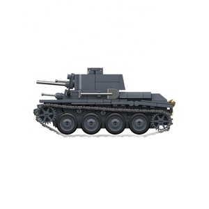 Juguete Educativo de Plástico para Niños, Modelo de Tanque <span class=keywords><strong>Militar</strong></span> para Armar, Bloques de Construcción de Tanque Alemán de la Segunda Guerra Mundial - Product Image 6