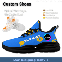 Chaussures de course décontractées pour hommes avec lettrage personnalisé, doublure en maille respirante et souple, pour le sport et la marche, commande d'entreprise