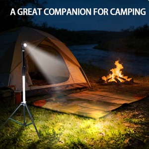 Bâton <span class=keywords><strong>de</strong></span> randonnée rétractable en alliage d'aluminium avec pointe en tungstène, lampe LED intégrée, batterie externe, best-seller américain, portable pour la randonnée en extérieur - Product Image 4