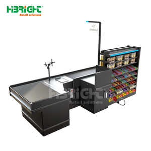 Mostrador de autoservicio para minoristas con estante frontal, estación de pago para tiendas de comestibles - Product Image 4