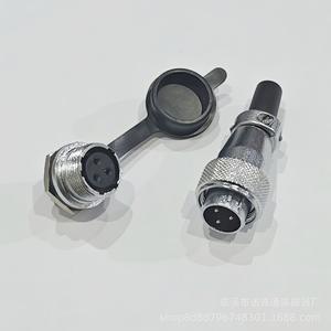 Connecteur Rond Aviation WS16 en Alliage de Zinc Chromé, Prise en Cuivre Plaqué Or, Montage sur Panneau, 2-10 Broches - Product Image 5