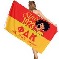 Serviette de plage TLOD Sorority pour femmes de qualité supérieure, design moderne, tissu doux, idéale pour les vacances d'été