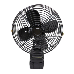 Ventilatore a batteria al litio da 21V, 8 pollici, in metallo, con doppia velocità, flusso d'aria <span class=keywords><strong>super</strong></span> potente per campeggio, pesca e interruzioni di corrente - Product Image 1