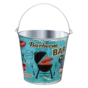 Cubo de Hielo Mystic Arts de 19 cm de Diámetro Inferior, 25.5 cm de Diámetro Superior y 23 cm de Altura, Recipiente de Hierro para Bebidas, para Uso Doméstico, Exterior, KTV y Comercial - Product Image 5