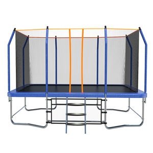 Trampolines de fabrication industrielle, enclos <span class=keywords><strong>pour</strong></span> <span class=keywords><strong>trampoline</strong></span> carré, <span class=keywords><strong>trampoline</strong></span> d'extérieur avec filet de sécurité - Product Image 1