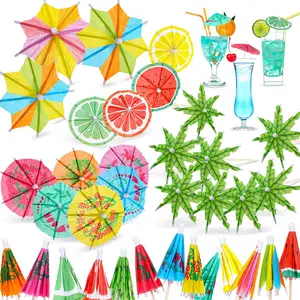 Factory Direct Disposable Wooden Party Picks Parasol Cocktail Picks Umbrella Cocktail Umbrella Toothpicks For Drink And Party