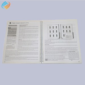 Servicio de Impresión de Libros Encuadernados en Espiral/Alambre/Bobina Personalizados con Texto en Blanco y Negro para Estudiantes - Product Image 3