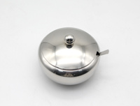 Accessoires de cuisine Sel Sucre Pot de stockage Assaisonnement Bol à épices Conteneur 150ml Sucrier en acier inoxydable 304 avec couvercle Cuillère