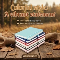 Carnet de notes A5 en cuir PU personnalisé avec élastique, 80 feuilles, formats A4 et A6 spéciaux, idéal comme cadeau – Nouveauté 2027-2028, Offre Spéciale
