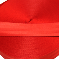 Sangle de ceinture de sécurité de voiture Liman SB14 47 mm, 1 mm d'épaisseur, en polyester/nylon écologique, haute résistance, rouge, jacquard, pour épaule