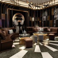 Canapé de bar d'hôtel de luxe, mobilier sur mesure, banquette de forme spéciale pour KTV, café et boîte de nuit