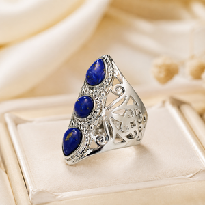 Anello cavo inciso, anello personalizzato da donna in stile retrò, accessori per le dita dal design creativo - Product Image 6