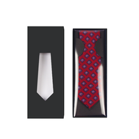Boîtes cadeaux de luxe personnalisées en carton gris pour cravates et nœuds papillon pour hommes