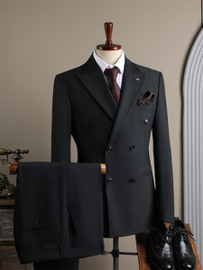 <span class=keywords><strong>Blazer</strong></span> <span class=keywords><strong>Blazer</strong></span> 2 pezzi doppiopetto a scelta di qualità per uomini taglie forti set da uomo - Product Image 6