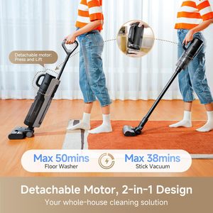 Aspirateur eau et poussière <span class=keywords><strong>Dreame</strong></span> <span class=keywords><strong>G10</strong></span> Combo avec brosse LED avancée pour tapis, nettoyage automatique à une touche, et nettoyeur de sols à eau chaude portable - Product Image 5