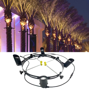 Lámpara <span class=keywords><strong>de</strong></span> Aro <span class=keywords><strong>de</strong></span> Diámetro Ajustable, Luz <span class=keywords><strong>LED</strong></span> para Exteriores, para Iluminación <span class=keywords><strong>de</strong></span> Árboles, Parques Escénicos, Palmeras, <span class=keywords><strong>Focos</strong></span> Impermeables - Product Image 1