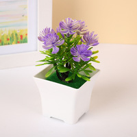 Vente directe d'usine, fleurs artificielles en bonsaï, petit pot de fleurs en plastique, décoration pour la maison, salon, décoration de salon