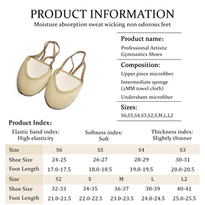 Scarpe da Ginnastica Ritmica e Danza Modello 144 con Ampia Apertura in Microfibra per Ragazze - Product Image 6