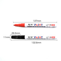 Marqueur permanent en aluminium avec pointe en acrylique pour la peinture Graffiti Art