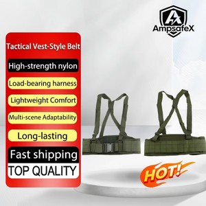 Cinturón Táctico Multifuncional de Camuflaje, Cinturón Deportivo de Nailon MOLLE para Exteriores, Soporte Lumbar Ajustable de 100 cm, Diseño Personalizado - Product Image 1