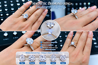 Tasanol 20 pièces : Kits de personnalisation de bijoux (anneaux, pierres précieuses, diamants), avec cartes de tailles et formes de diamants CZ 5A, pierres fantaisie, et outils magnétiques pour diamants
