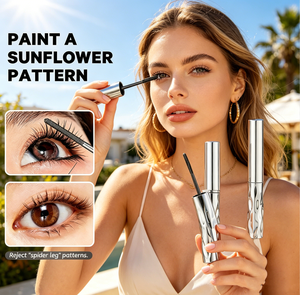 <span class=keywords><strong>Mascara</strong></span> en gros OEM personnalisé à motif tournesol, marque privée, waterproof, longue tenue, recourbant, volumisant et épaississant les cils - Product Image 1