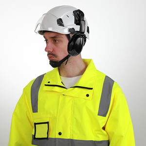 Protection des yeux personnalisée multicolore <span class=keywords><strong>de</strong></span> haute qualité <span class=keywords><strong>Casque</strong></span> <span class=keywords><strong>de</strong></span> sécurité ABS à réduction du bruit Taille réglable Robuste avec visière et cache-oreilles - Product Image 5